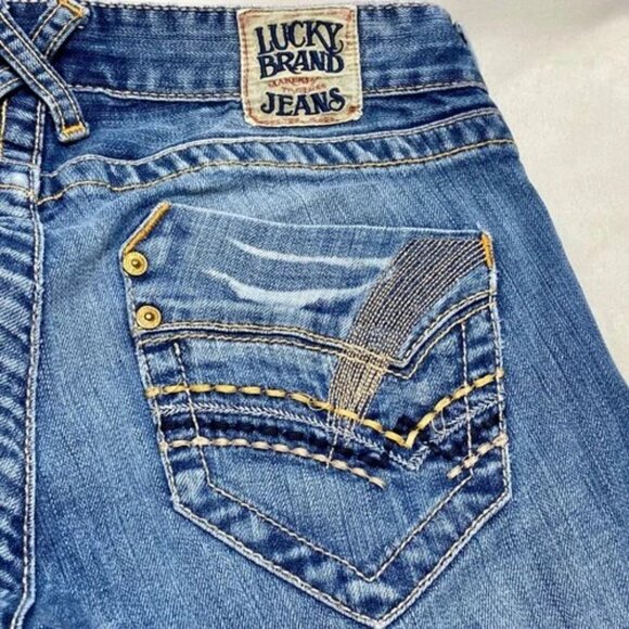 Vintage Lucky Brand Jeans Women's 4/27 Meggie Grace Low Rise Boot Y2K Button Fly - Picture 10 of 16